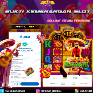BUKTI JP SLOT WILD BANDITO GOCAP4D Rp.11.377.000,-LUNAS