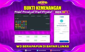 BUKTI JP SLOT STARLIGHT PRINCESS GOCAP4D Rp.30.000.000,-