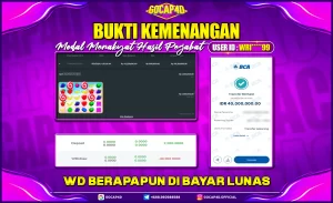 BUKTI JP SLOT SWEET BONANZA 1000 GOCAP4D Rp.40.000.000,-