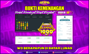 GOCAP4D – GATES OF OLYMPUS 1000 RP 30.000.000,- LUNAS