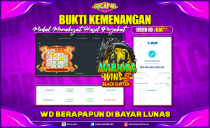 GOCAP4D – MAHJONG WINS 3 BLACK SCATTER RP 44.000.000,- LUNAS