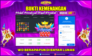 GOCAP4D – STARLIGHT PRINCESS 1000 RP 31.300.000,- LUNAS