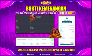 GOCAP4D – GOLDEN TAJ MAHAL RP 37.000.000,- LUNAS