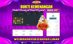 GOCAP4D – NEXUS GATES OF OLYMPUS RP 44.000.000,- LUNAS