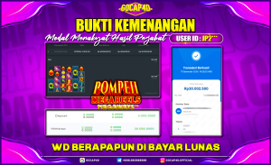 GOCAP4D – POMPEII MEGAREELS MEGAWAYS RP 30.000.000,- LUNAS