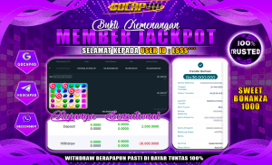 GOCAP4D – SWEET BONANZA 1000 RP 36.000.000,- LUNAS