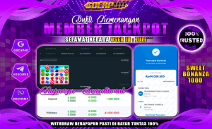 GOCAP4D – SWEET BONANZA 1000 RP 44.000.000,- LUNAS
