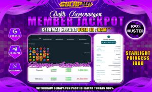 GOCAP4D – STARLIGHT PRINCESS 1000 RP 65.000.000,- LUNAS